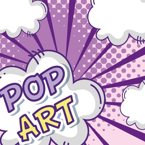 Conceito de desenhos de arte pop vetor