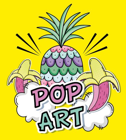 Conceito de desenhos de arte pop vetor