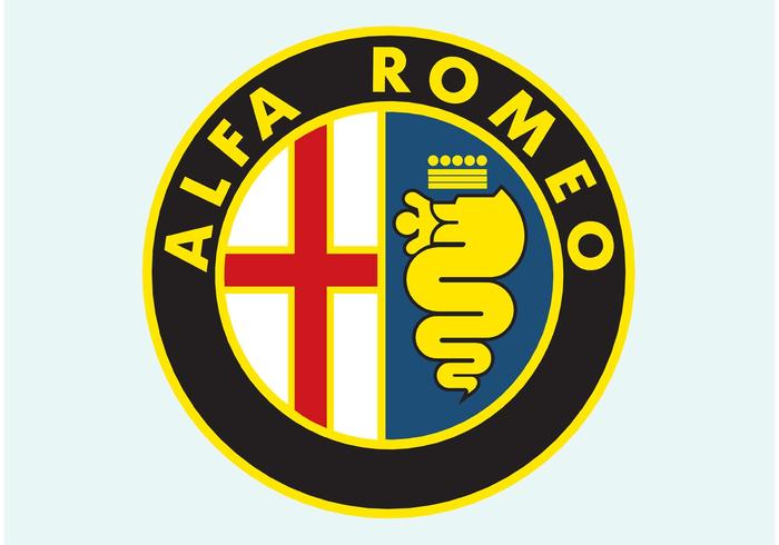 Logotipo do disco Alfa Romeo vetor