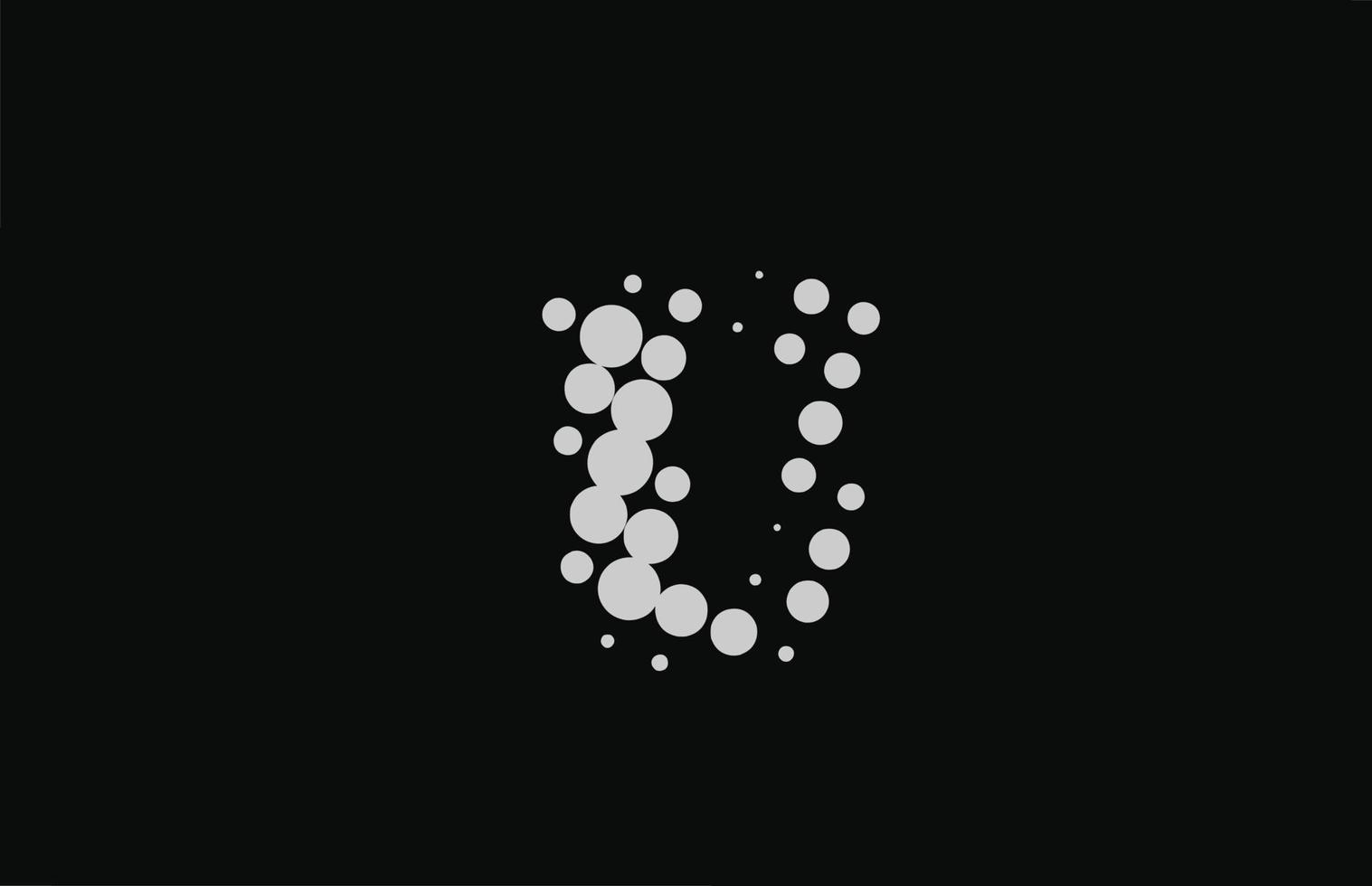 design de logotipo de ícone de letra do alfabeto pontilhado. modelo criativo para negócios e empresa com ponto vetor