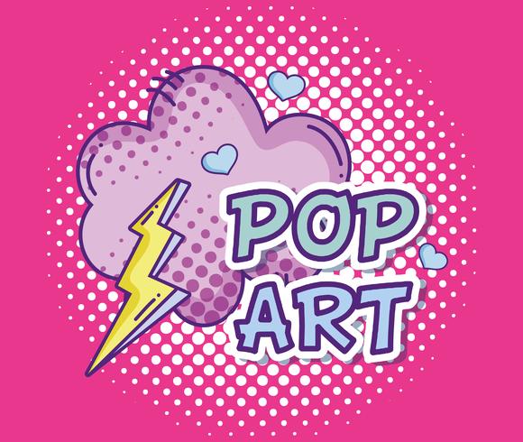 Desenhos de arte pop vetor