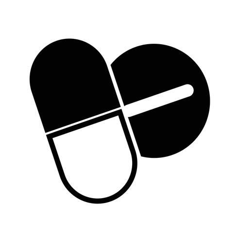 símbolo de ícone de medicina vetor