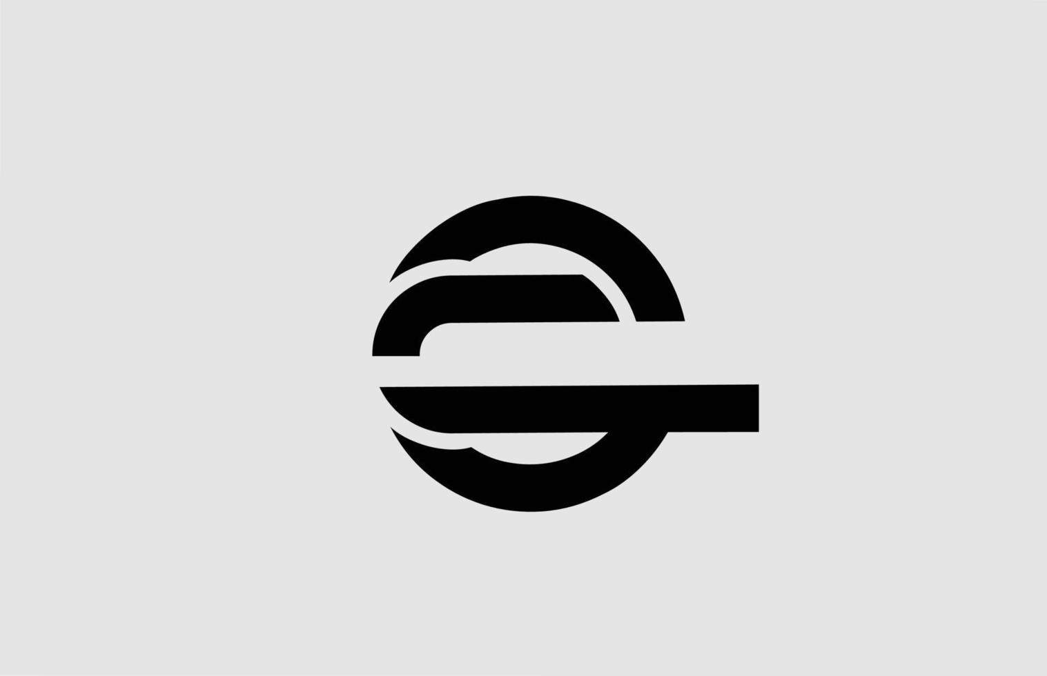 ícone do logotipo da letra do alfabeto c com design de linha. modelo branco e preto para negócios e empresa vetor