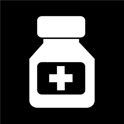 símbolo de ícone de medicina vetor