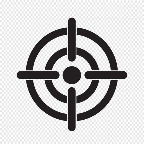 Alvo ícone símbolo sinal vetor