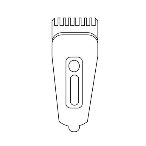 Ícone de barbeador de símbolo de barbeador vetor