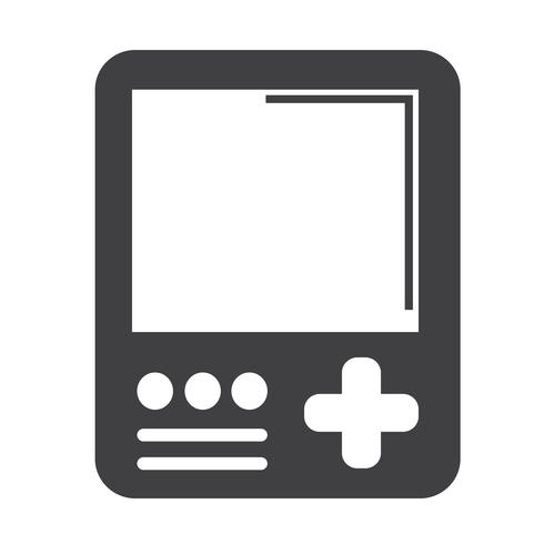 Ícone do console de jogos portáteis vetor