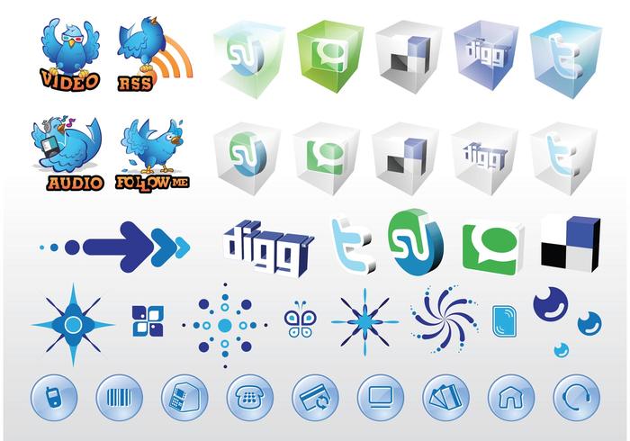 Vetores de mídia social na web