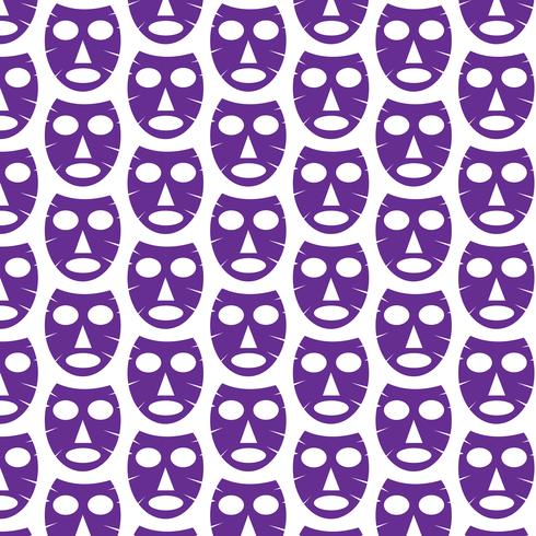 Pattern background Ícone de máscara facial vetor