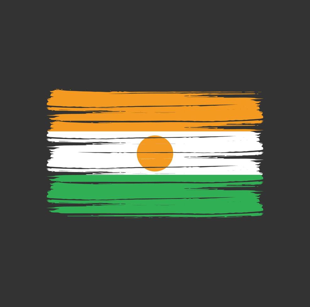 escova de bandeira niger vetor