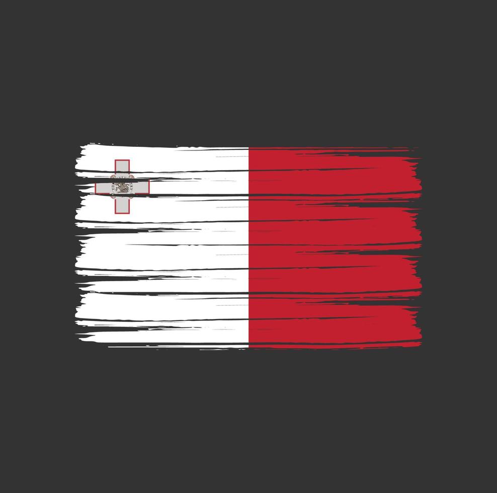 escova bandeira malta vetor