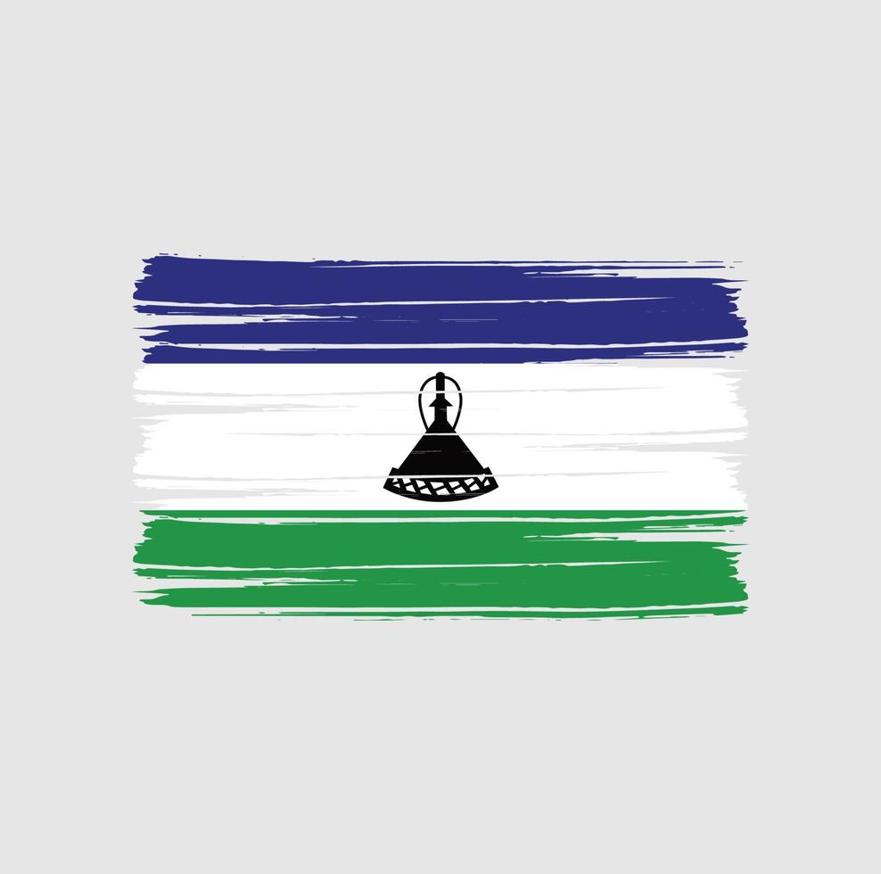 escova bandeira lesoto vetor