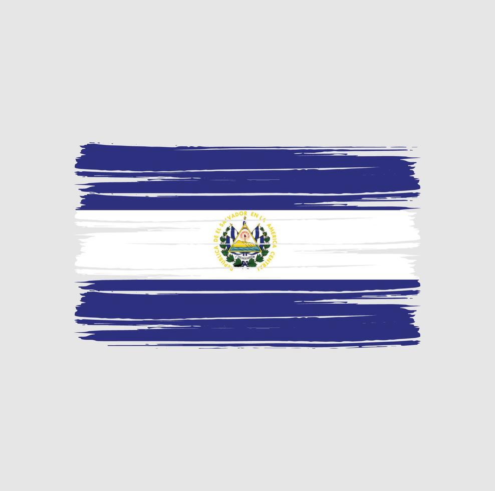 escova de bandeira de el salvador vetor