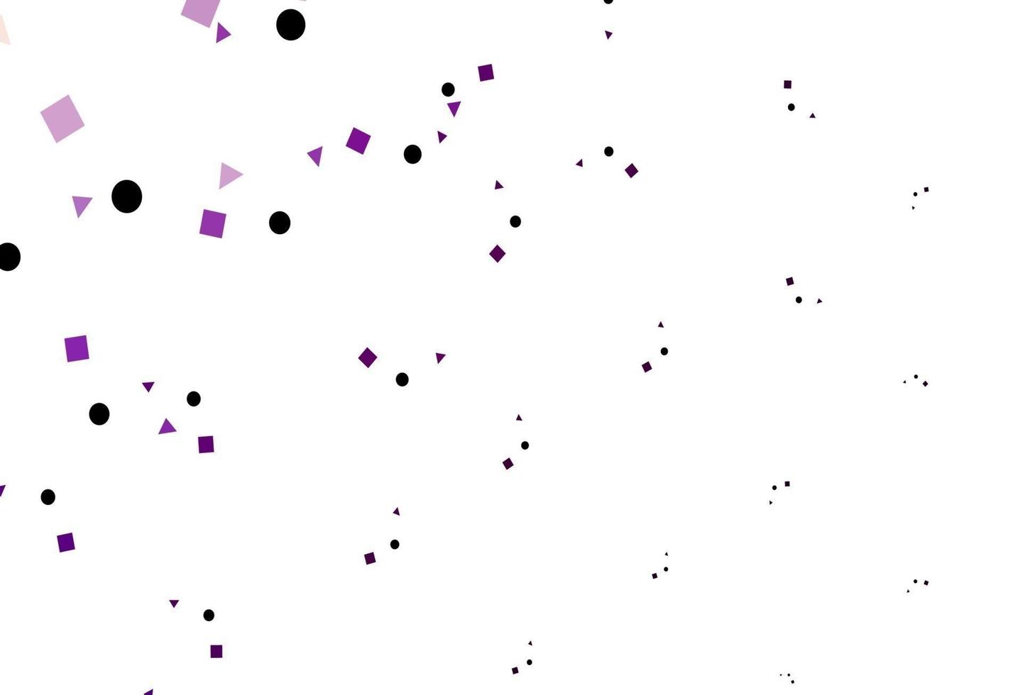 textura vector roxo claro em estilo poli com círculos, cubos.