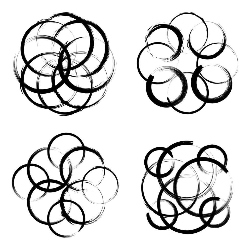 elemento de design abstrato espiral grunge vetor