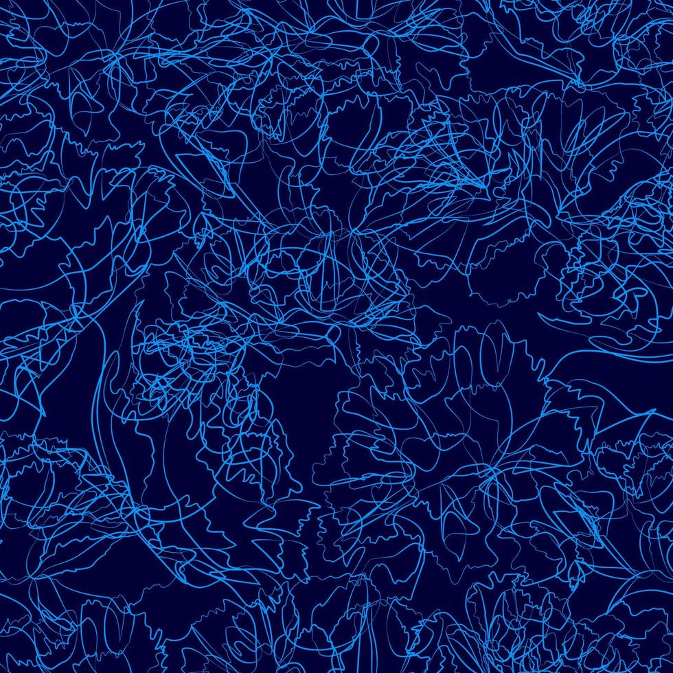 padrão de vetor sem costura, um bom fundo na cor azul com efeito de bioluminescência. textura para papéis de parede de cerâmica, preenchimentos de padrão, planos de fundo de páginas da web, embrulho de presentes