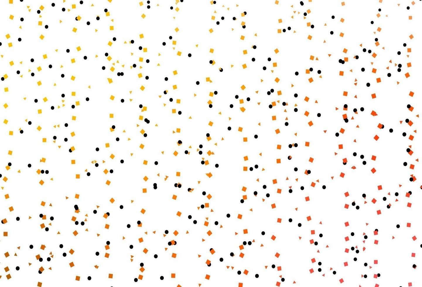 layout de vetor amarelo, laranja claro com círculos, linhas, retângulos.