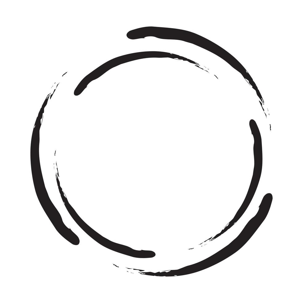 linhas em forma de círculo. ilustração vetorial espiral .tecnologia rodada logotipo. elemento de projeto. forma geométrica abstrata. vetor