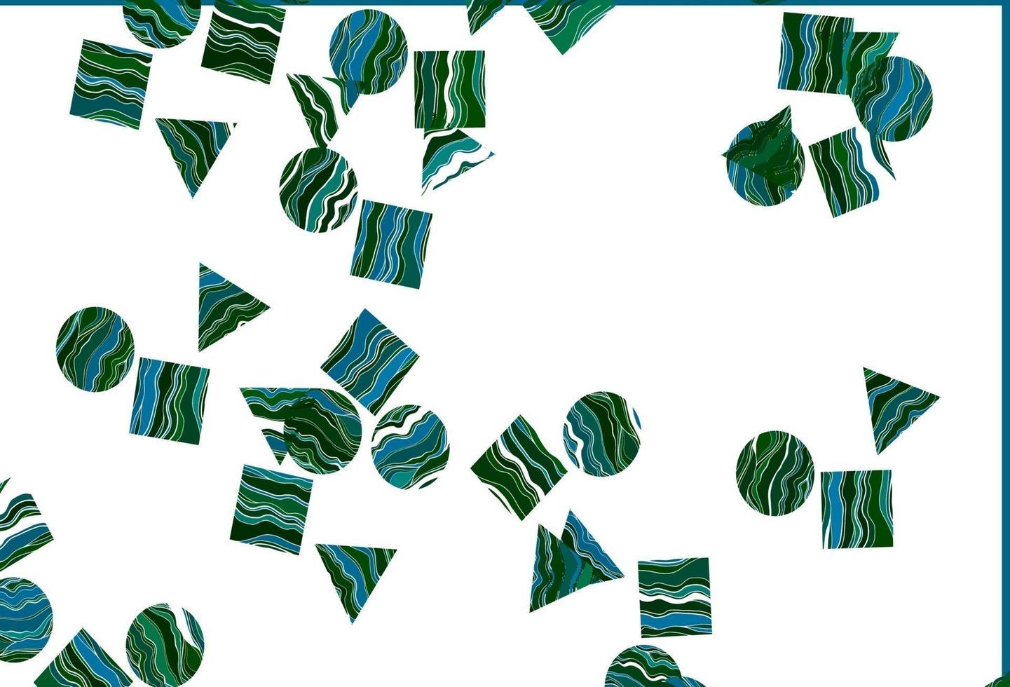 pano de fundo azul claro, verde do vetor com linhas, círculos, losango.