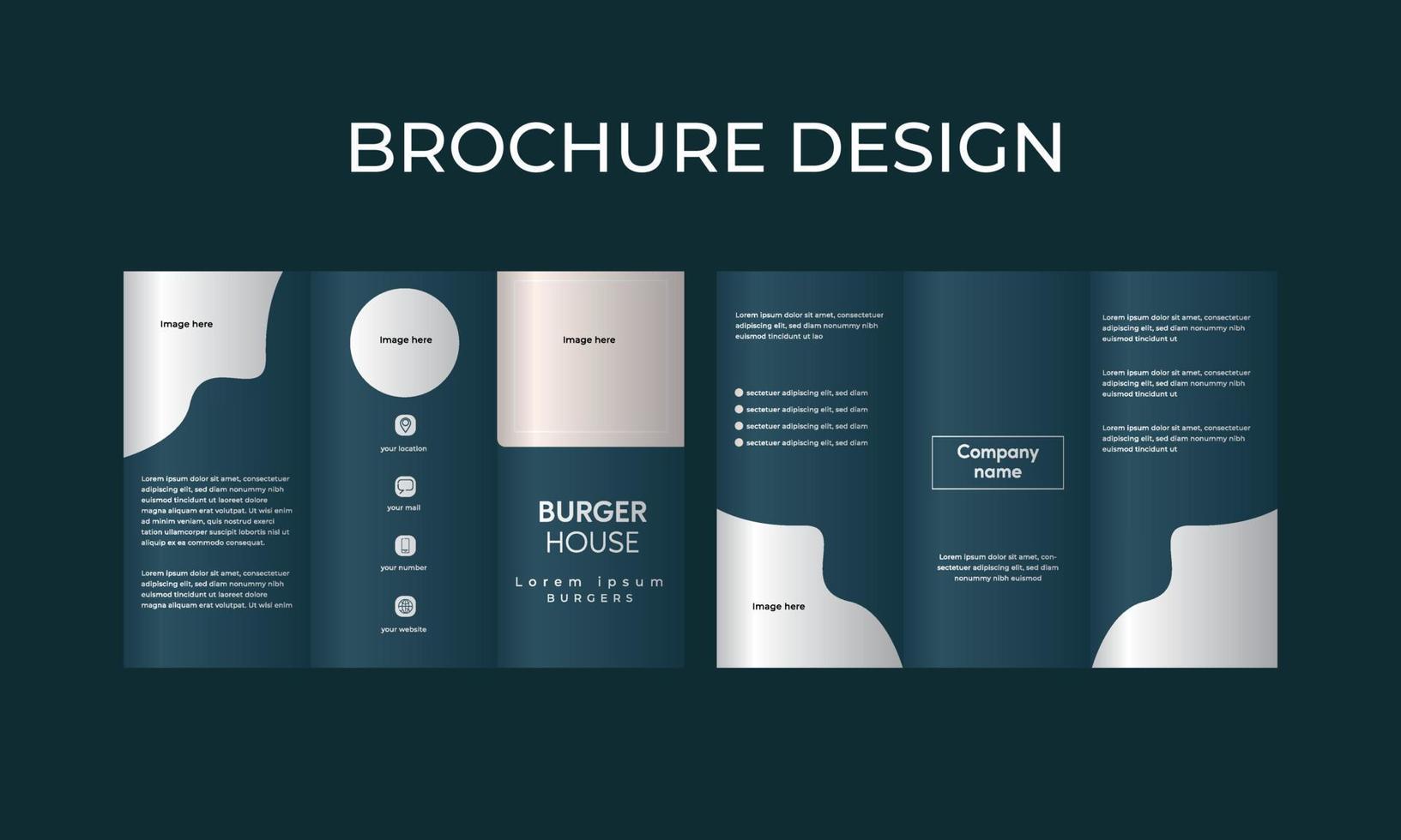 imprimir download de design de brochura criativa e corporativa vetor