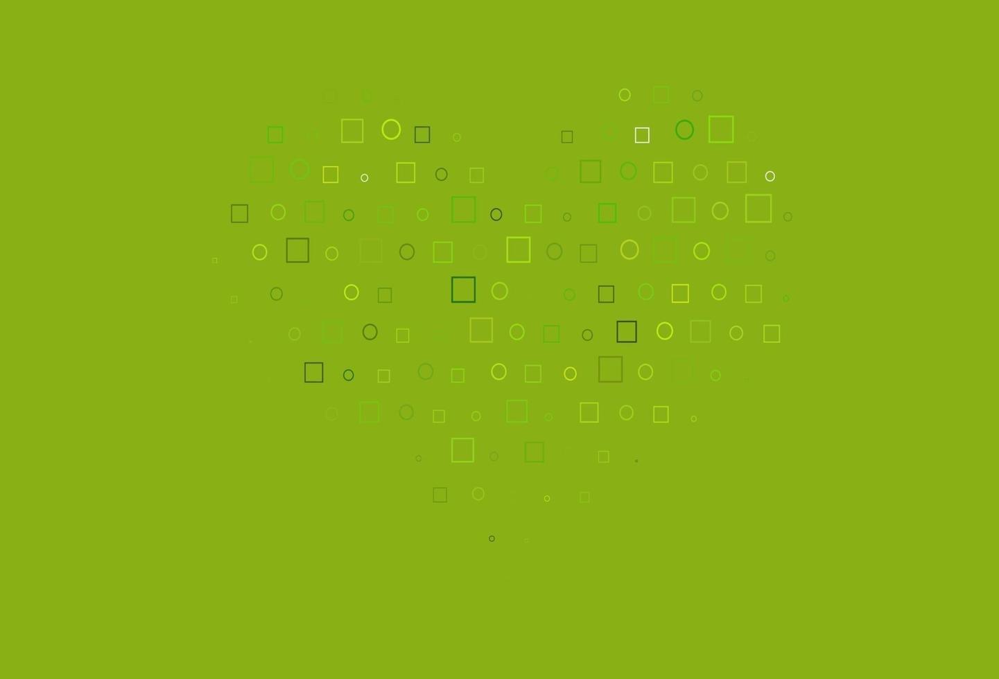luz de fundo vector verde com círculos, retângulos.