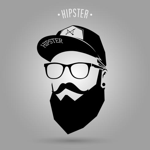 homens hipster cap vetor