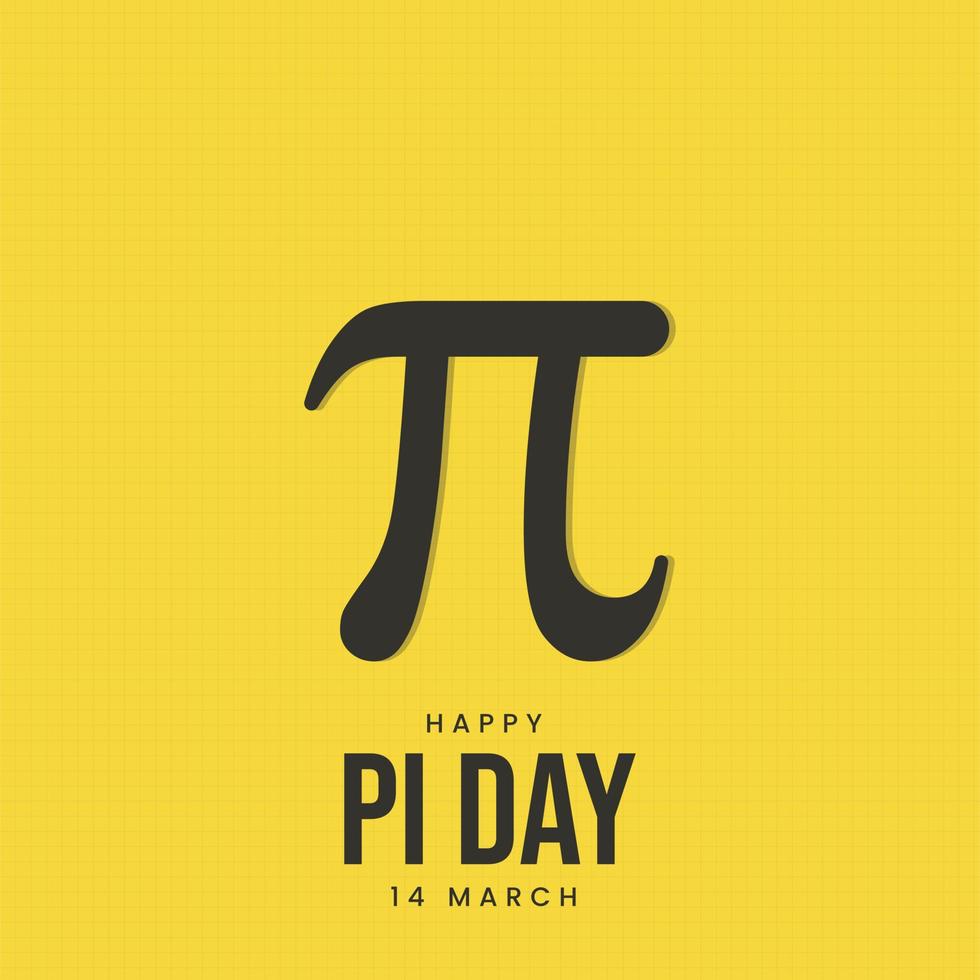 feliz design do dia internacional do pi vetor