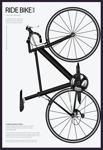 Ilustração em vetor de cartaz de ciclismo