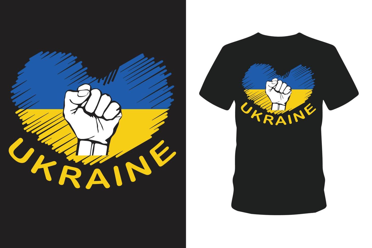design gratuito de camiseta da ucrânia. vetor