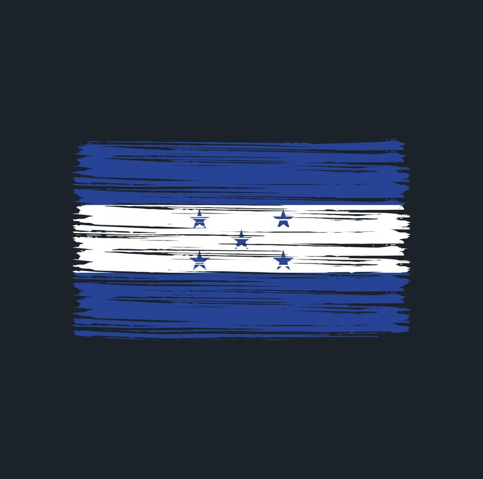 escova de bandeira de honduras vetor