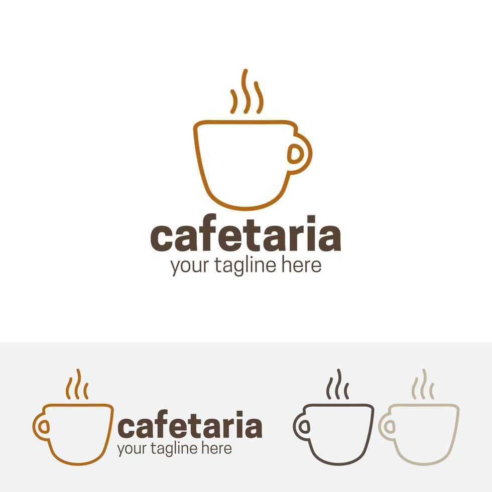 design de logotipo de cafeteria vetor