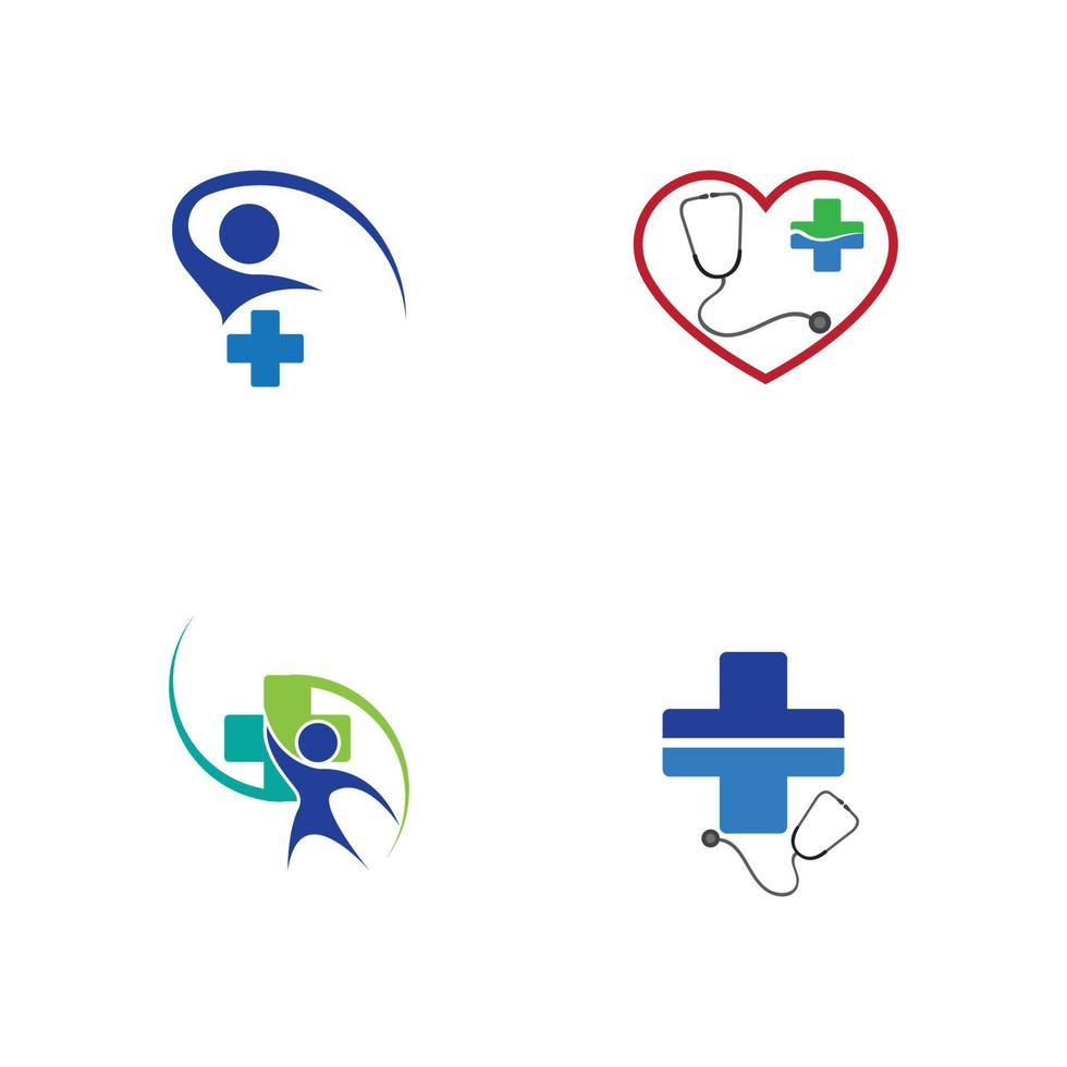 ilustração do logotipo médico vetor