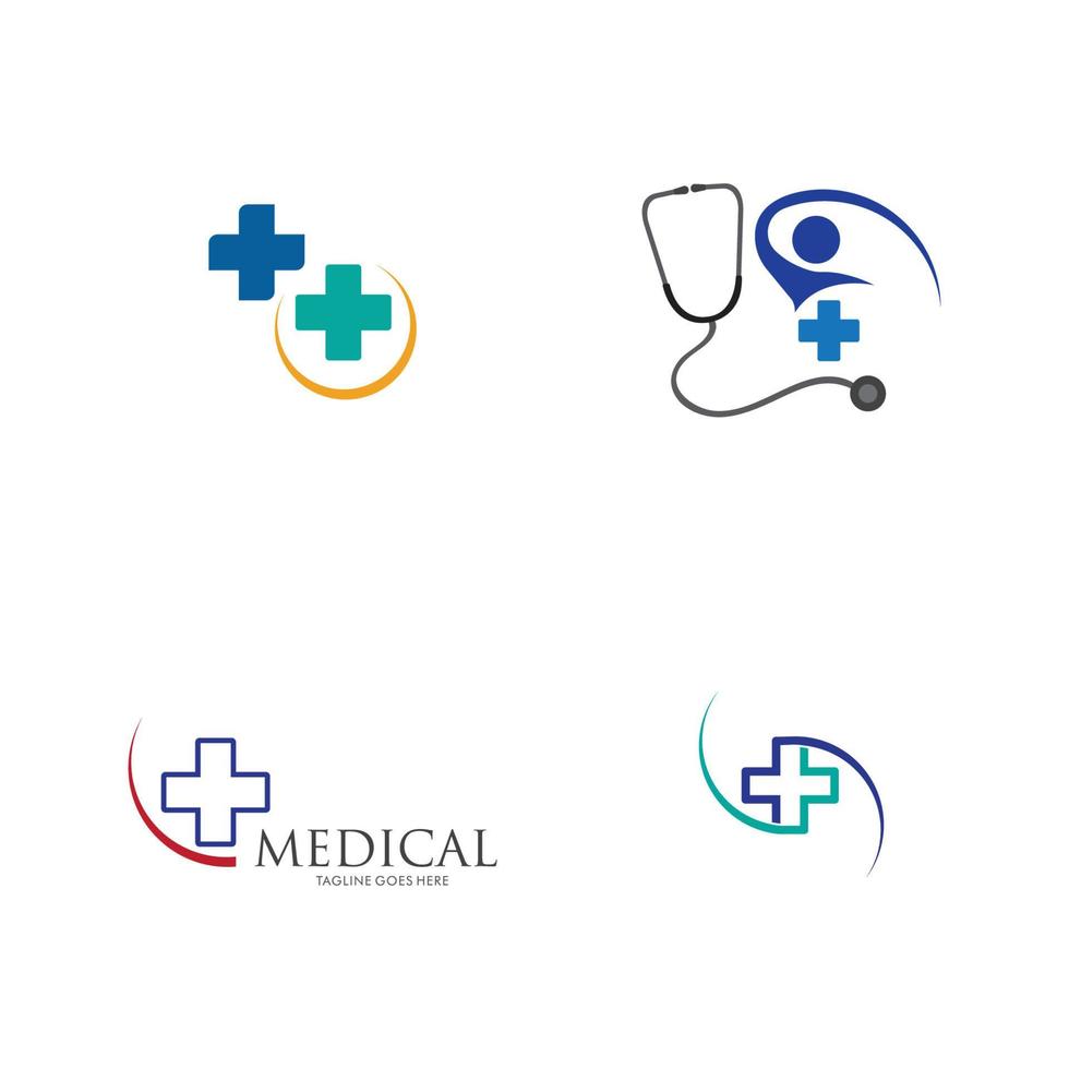 ilustração do logotipo médico vetor