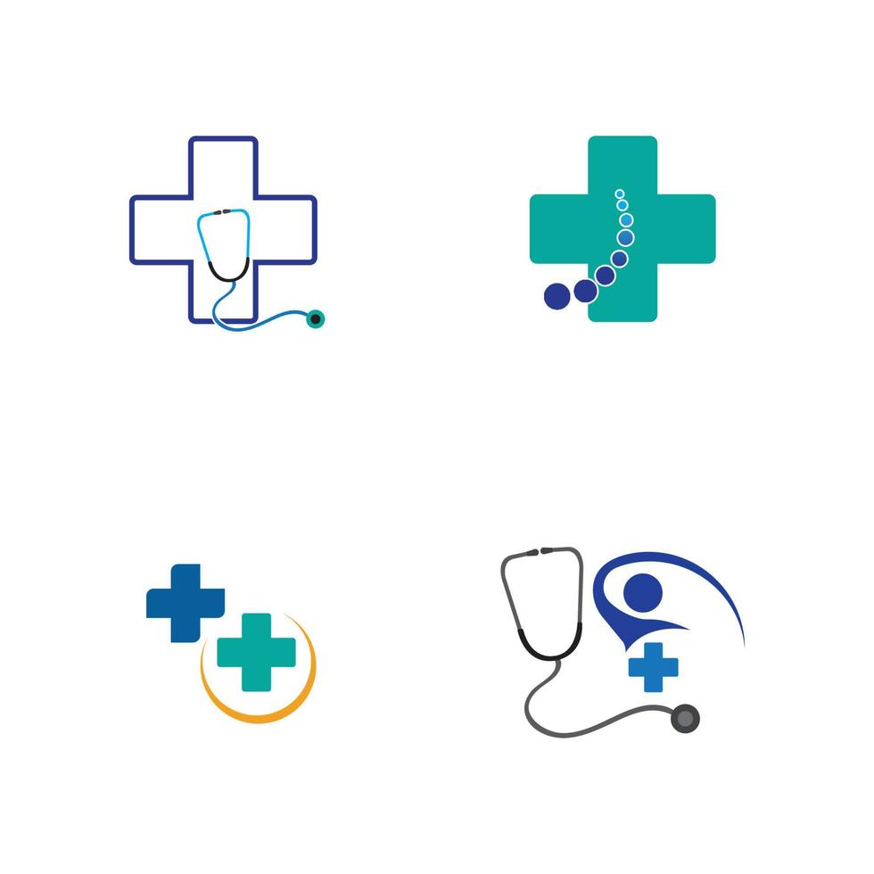 ilustração do logotipo médico vetor