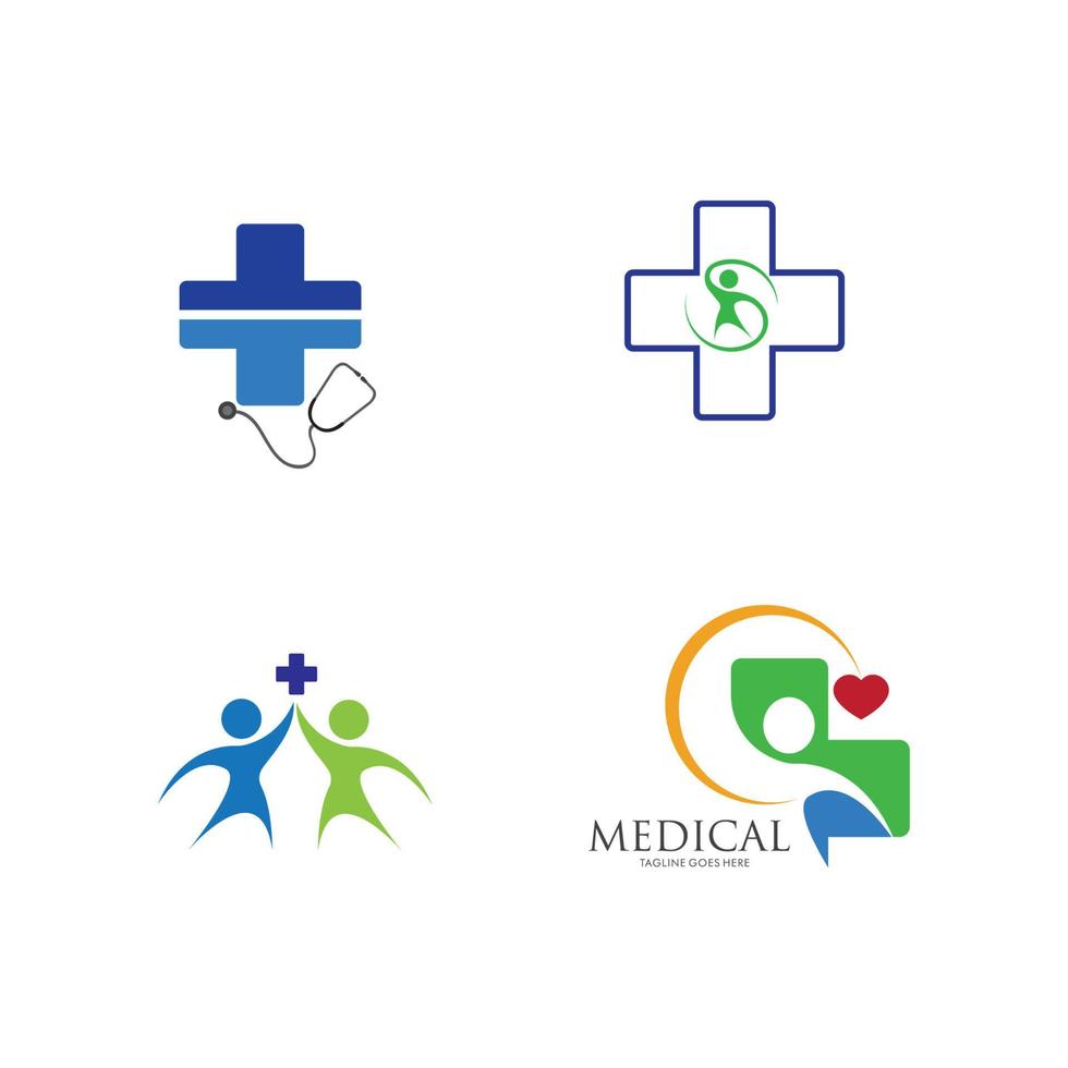 ilustração do logotipo médico vetor