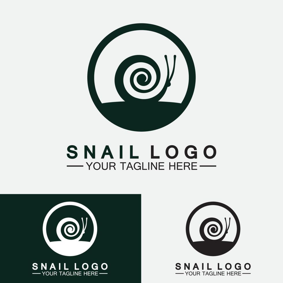 vetor de inspiração de design moderno criativo de logotipo de caracol