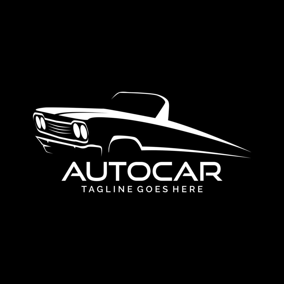 inspiração de design de logotipo moderno de carro automático, elemento de design para logotipo, pôster, cartão, banner, emblema, camiseta. ilustração vetorial vetor