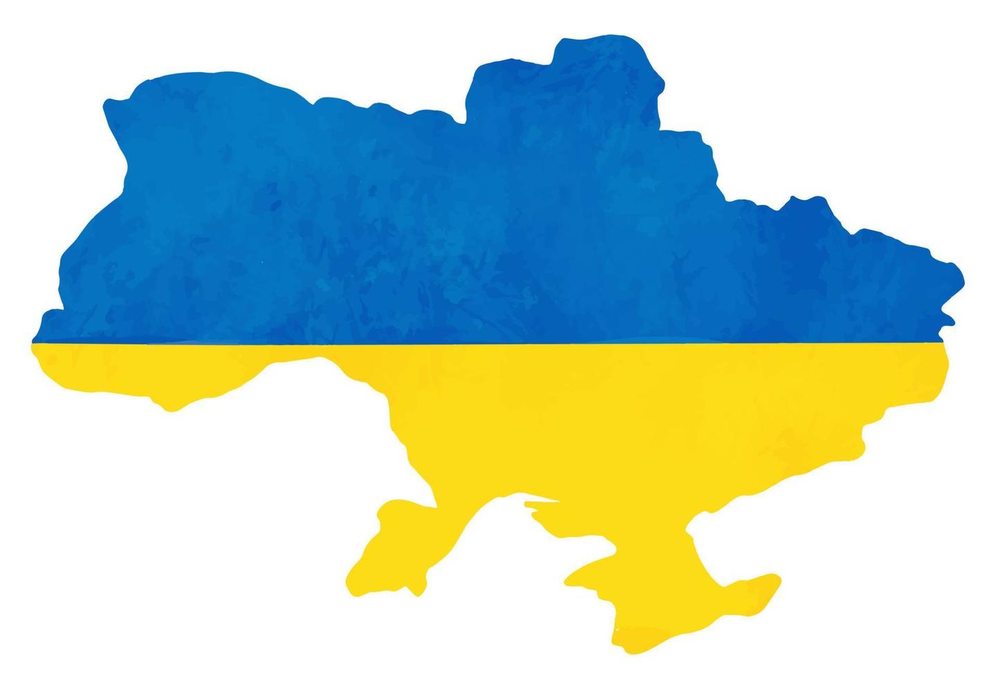 símbolo de ícone de vetor da república da ucrânia. ilustração do conceito de paz e guerra. povo ucraniano de nacionalidade oficial ou rótulo de bandeira. cor amarela e azul para a bandeira da ucrânia.