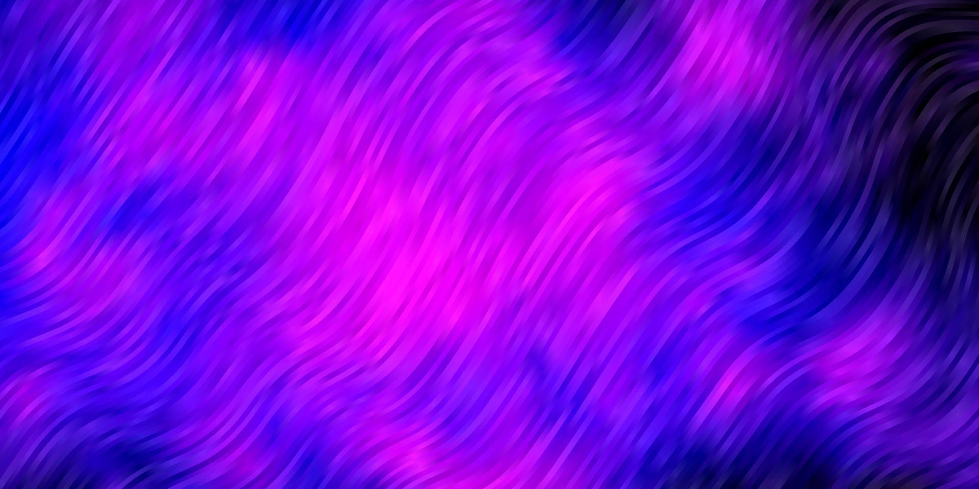 pano de fundo vector roxo escuro com curvas.