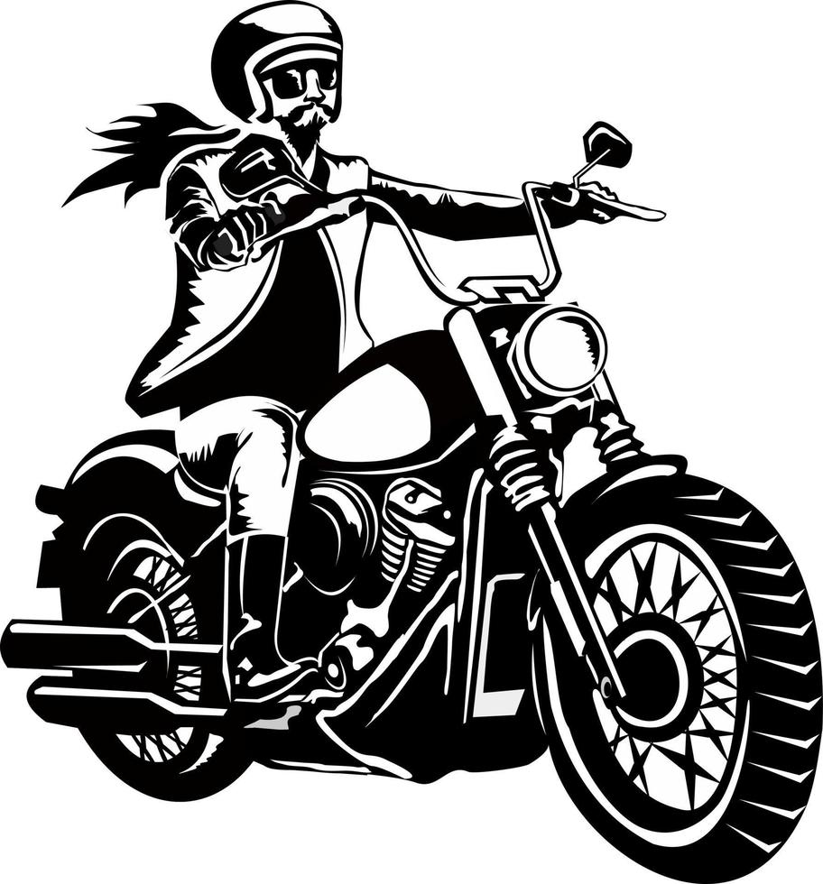 desenho dos motociclistas isolados desenhado à mão 1330830 Vetor no Vecteezy