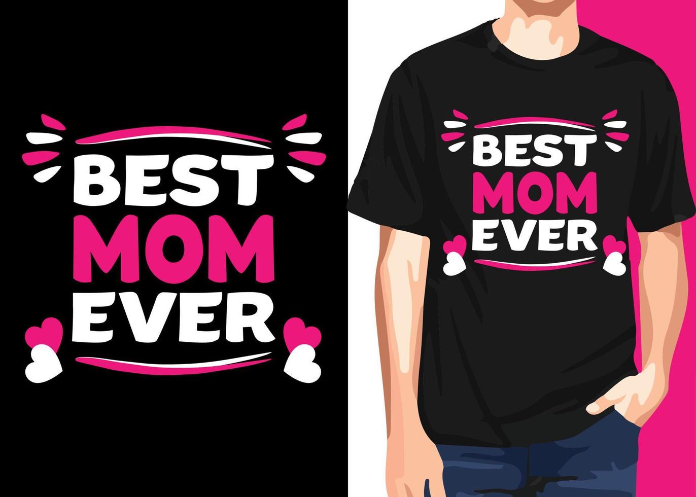 melhor mãe cita vetor de design de camiseta para amante de mães
