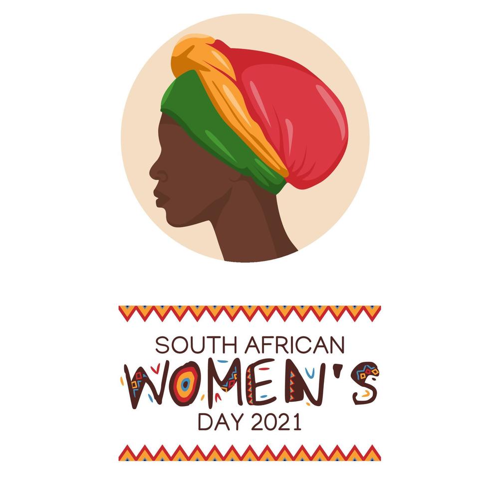 dia nacional da mulher da áfrica do sul em 9 de agosto. ilustração vetorial vetor