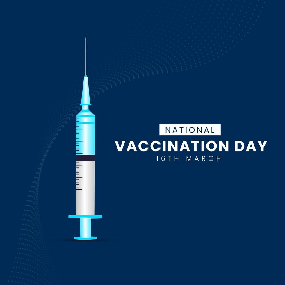 ilustração do dia nacional de vacinação vetor