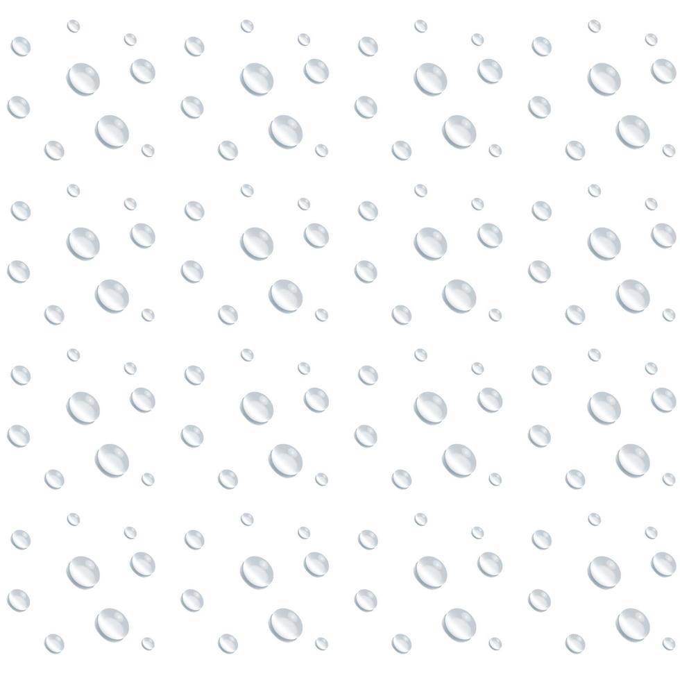 um conjunto de gotas vetoriais realistas de bolha de água isoladas em fundo branco ep01 vetor