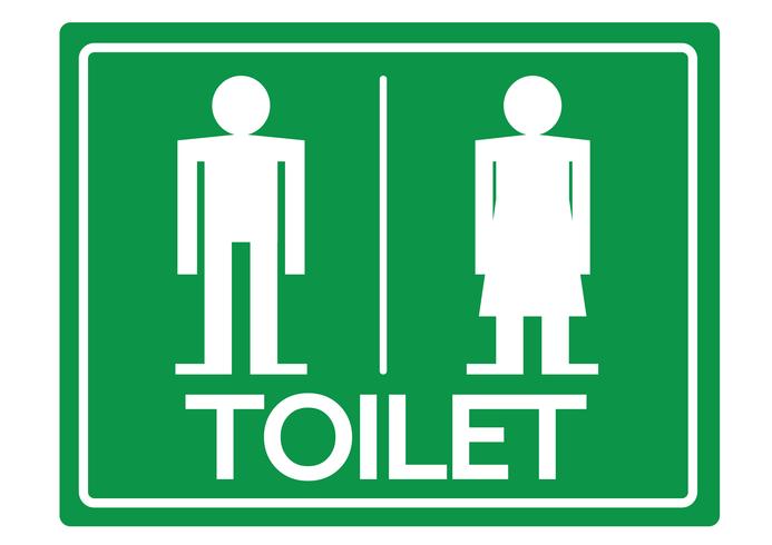 Símbolo do banheiro masculino e feminino ícone vetor