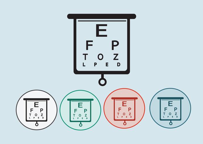 Ilustração de teste de diagrama de olho vetor