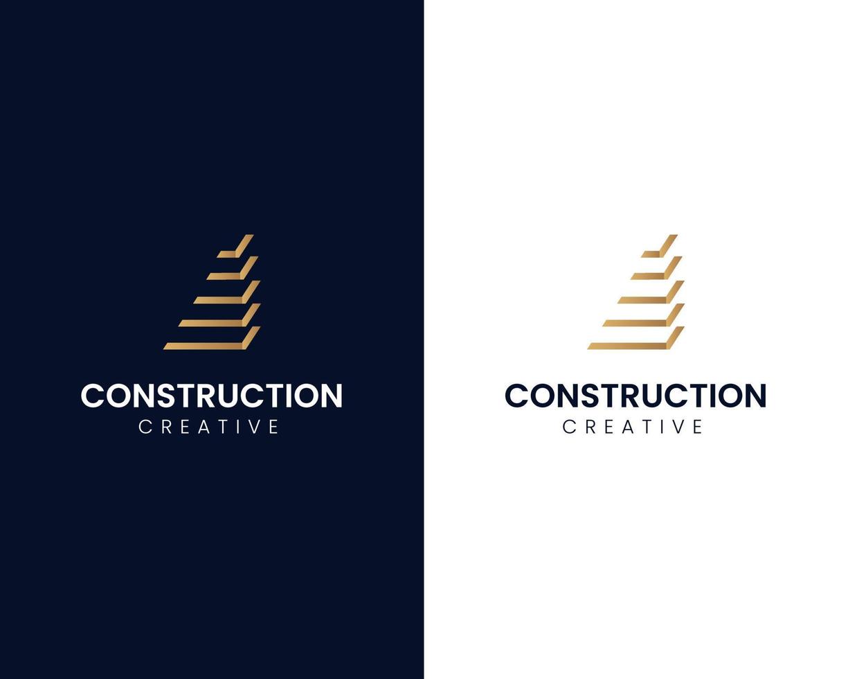 edifício logotipo ilustração vetorial design gráfico em estilo de arte de linha. bom para marca, publicidade, imobiliária, construção, casa, casa vetor