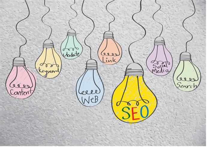 seo idea search engine optimization vetor