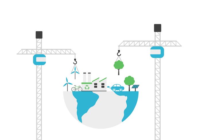 conceito de construção de ambiente vetor