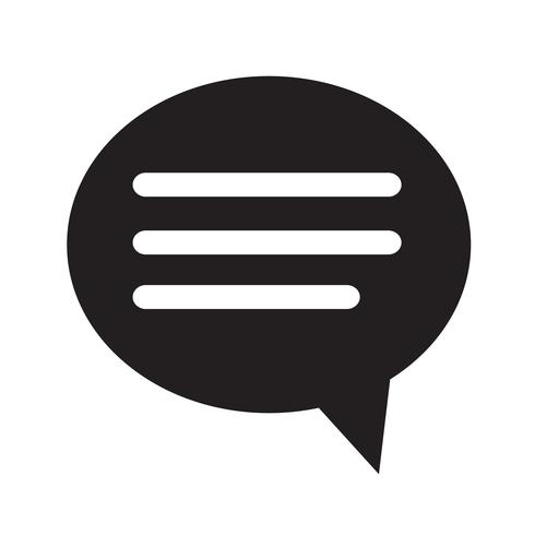 Speech bubble icon Ilustração design vetor